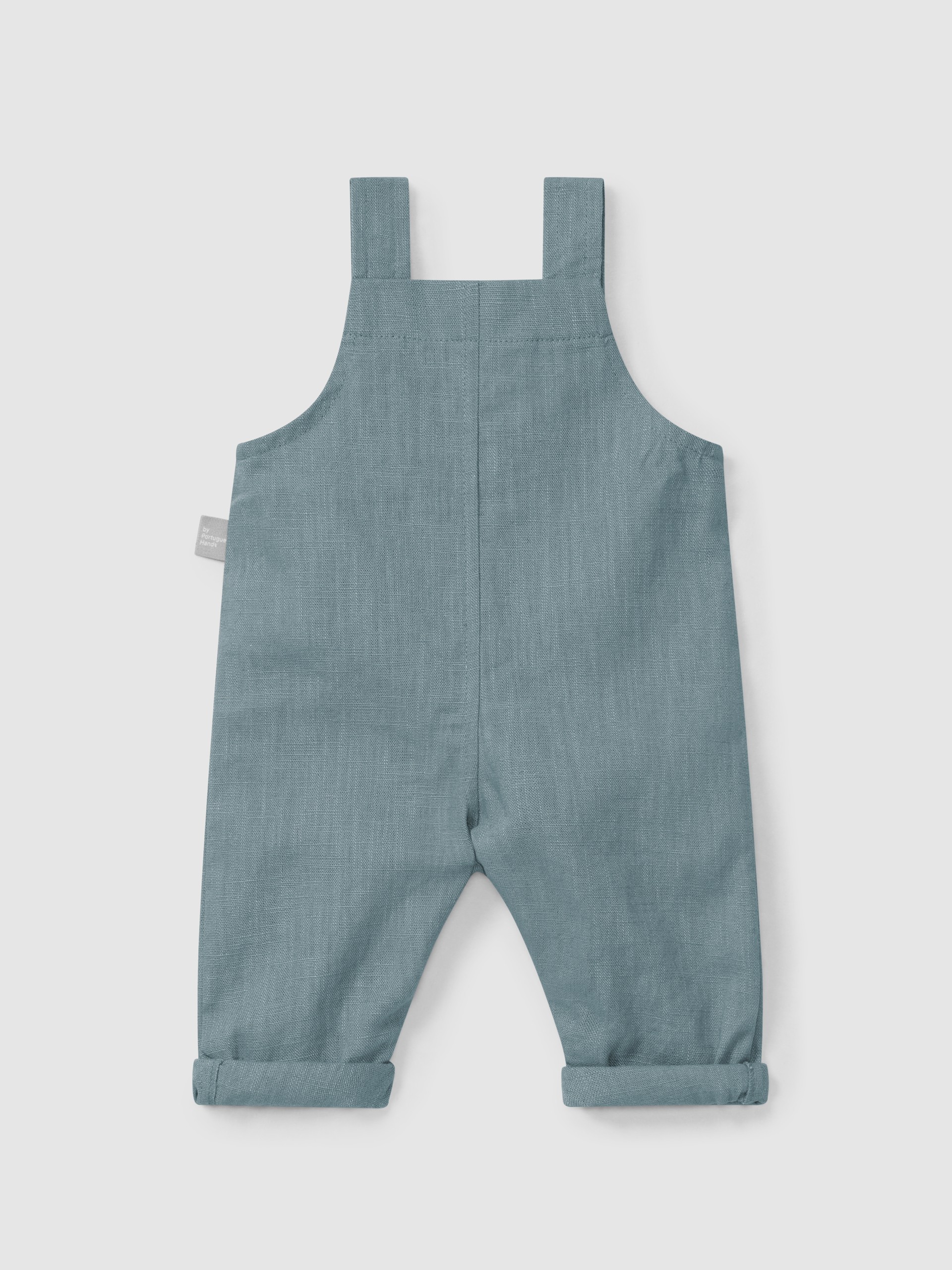 Jardineiras lisas em linho com algodão