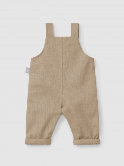 Jardineiras lisas em linho com algodão Jardineiras lisas em linho com algodão