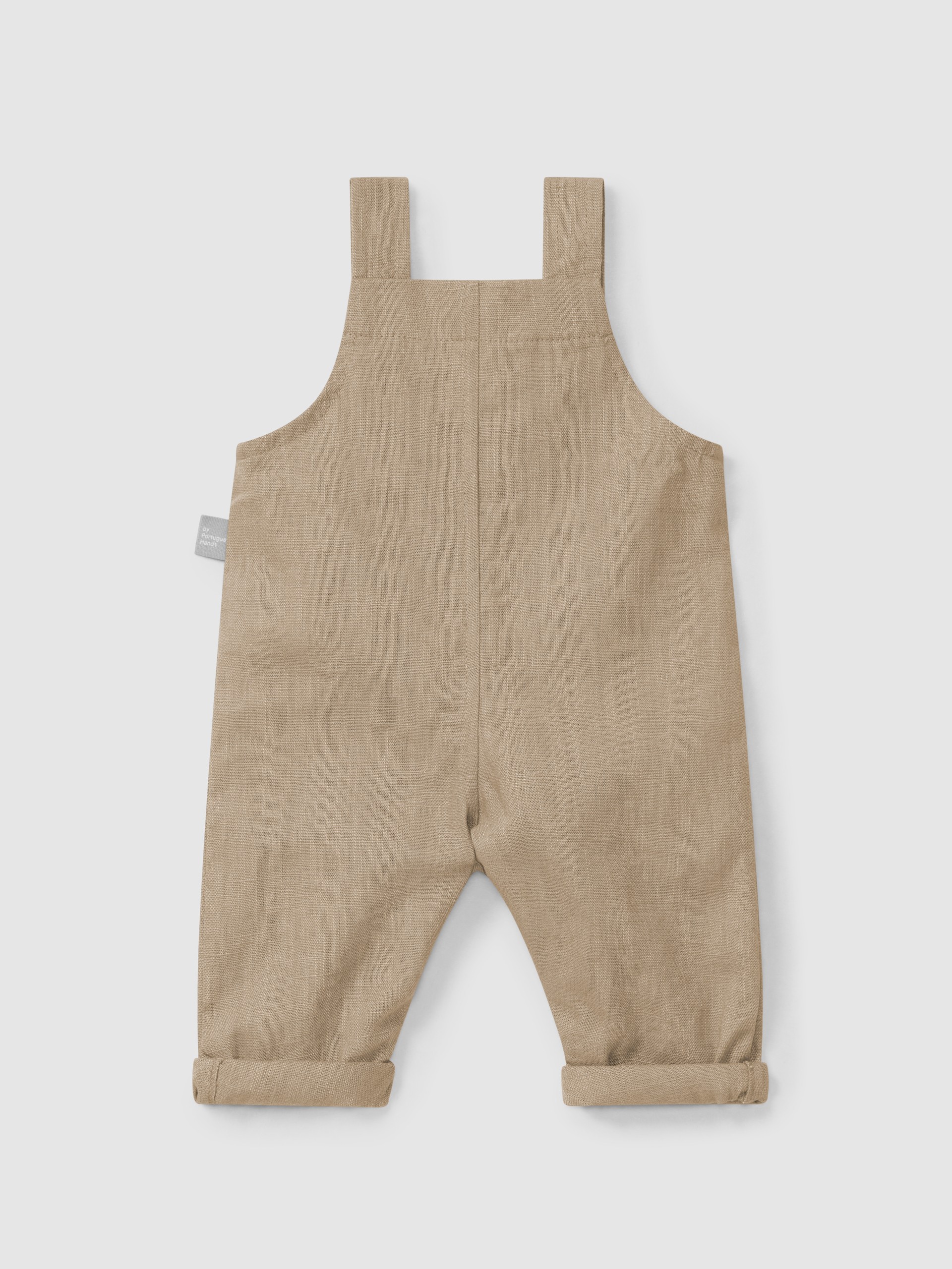 Jardineiras lisas em linho com algodão