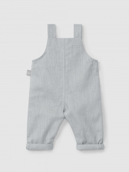 Peto liso de lino con algodón Peto liso de lino con algodón