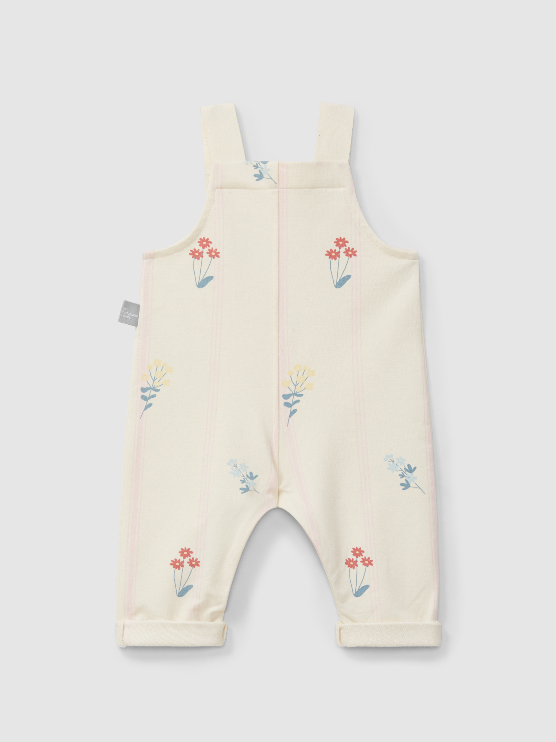 Jardineiras em felpa estampada