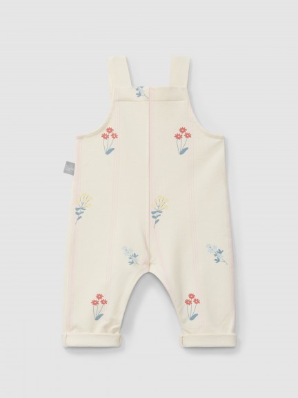 Jardineiras em felpa estampada Jardineiras em felpa estampada