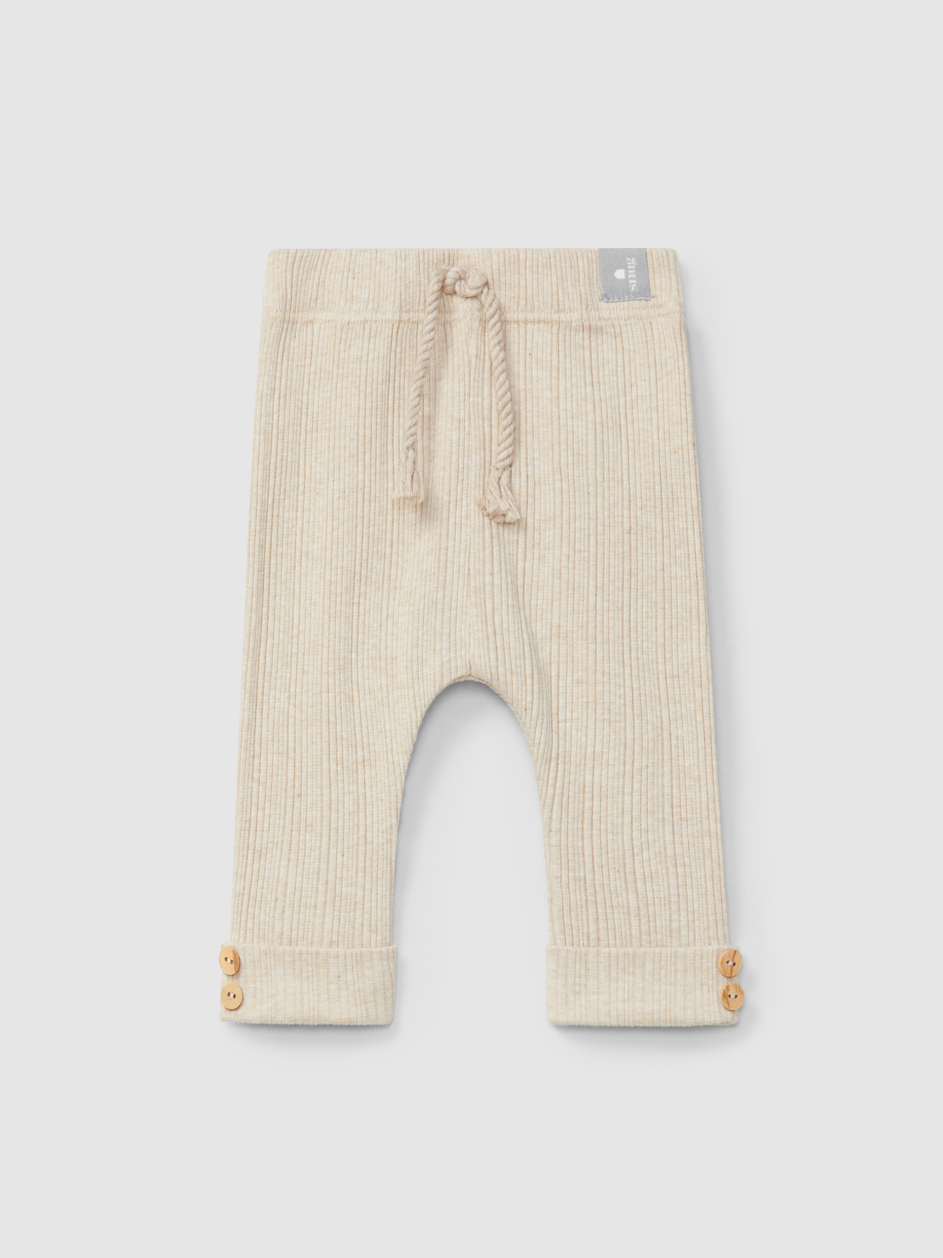 Ribbed jersey leggings