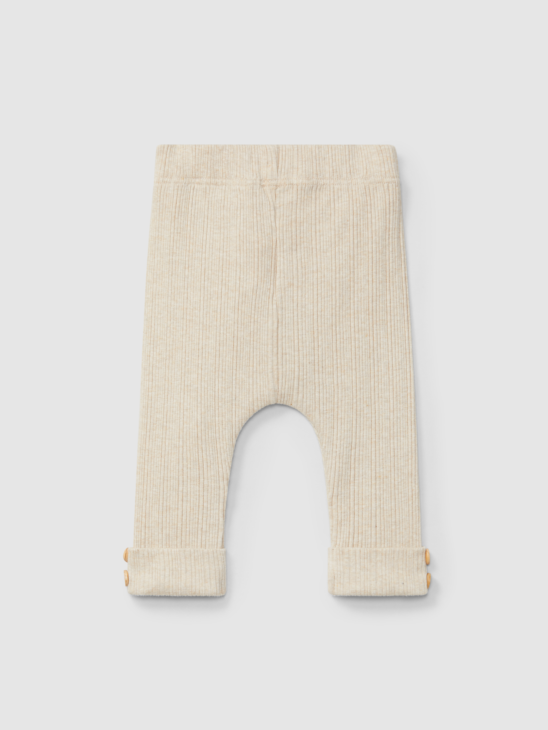 Ribbed jersey leggings