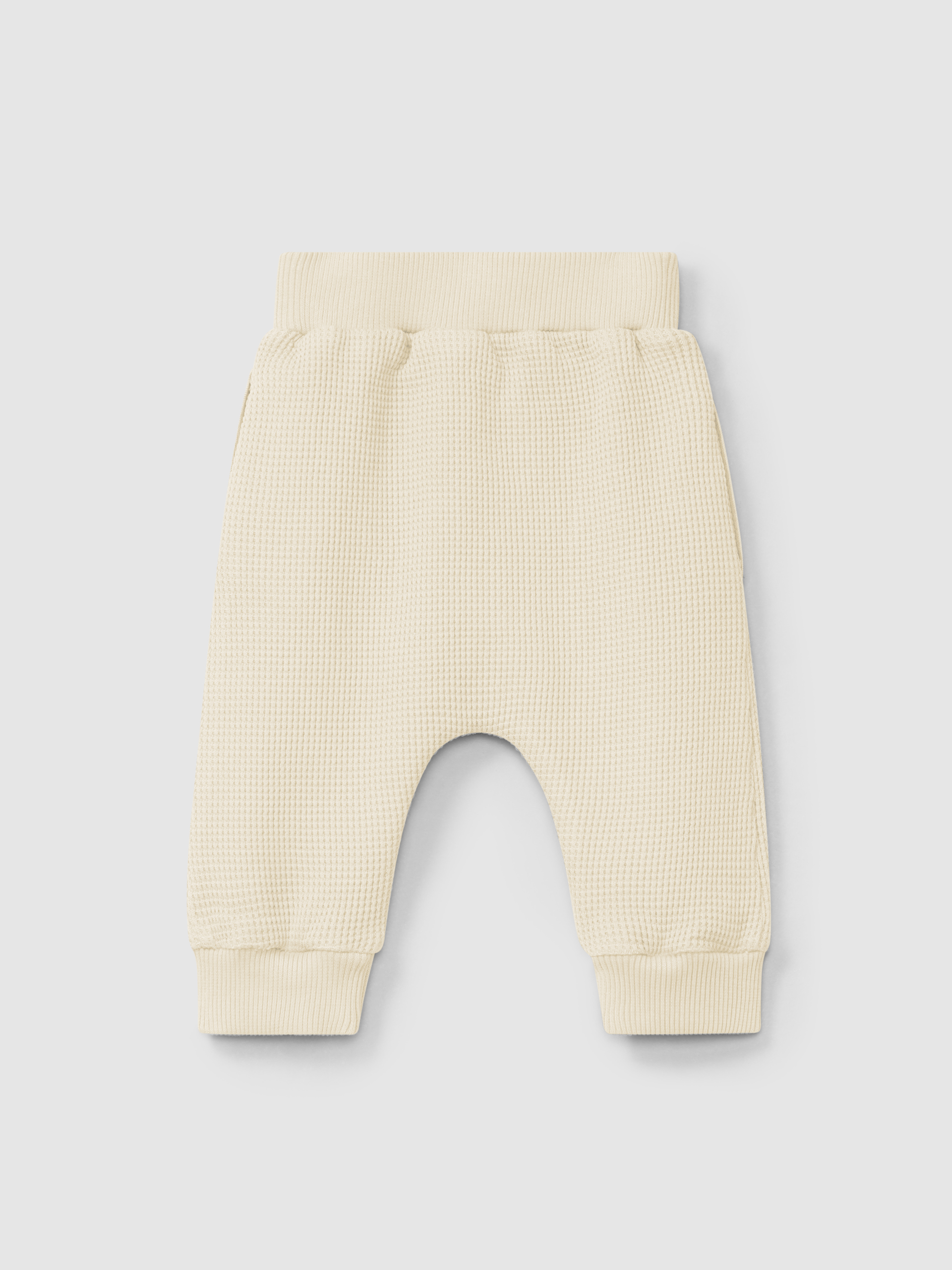 Pantalón pull-up en punto gofre