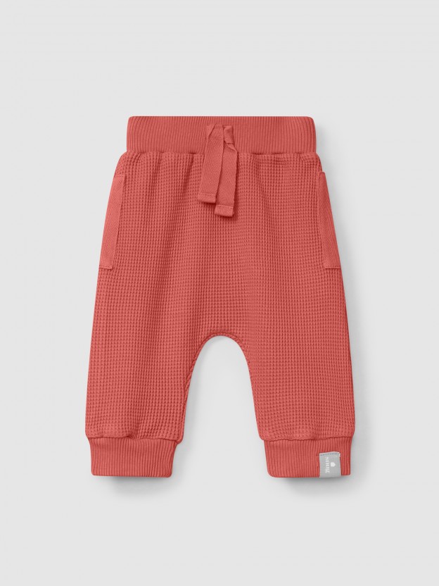 Calas pull-up em malha waffle