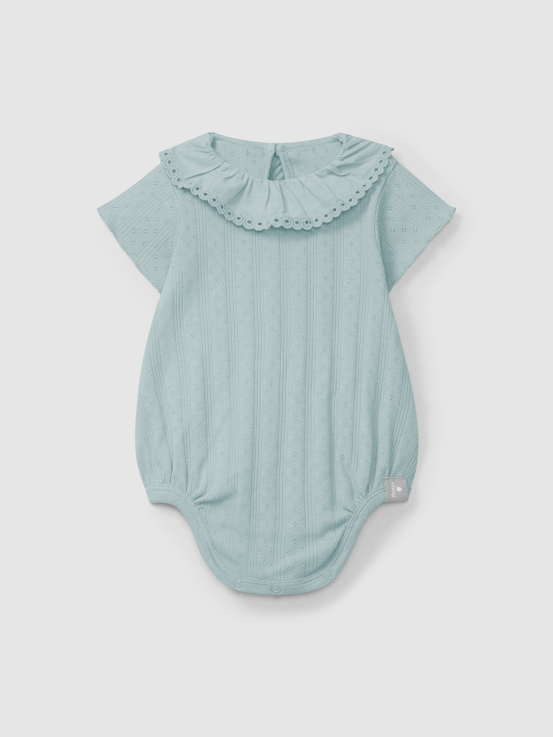 Body ajour com gola de folho bordado inglês