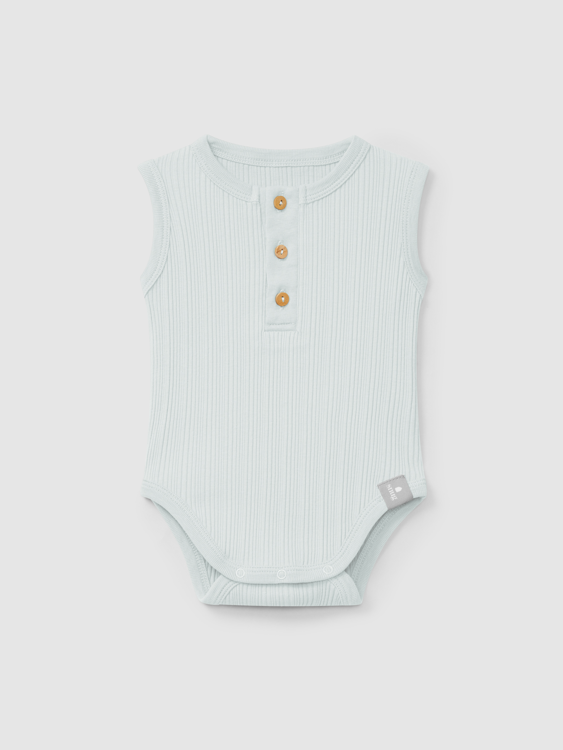 Ribbed jersey singlet bodysuit