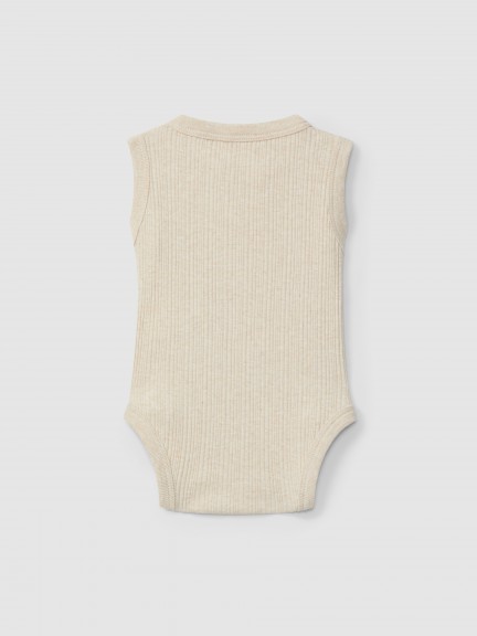 Body singlet em malha canelada Body singlet em malha canelada