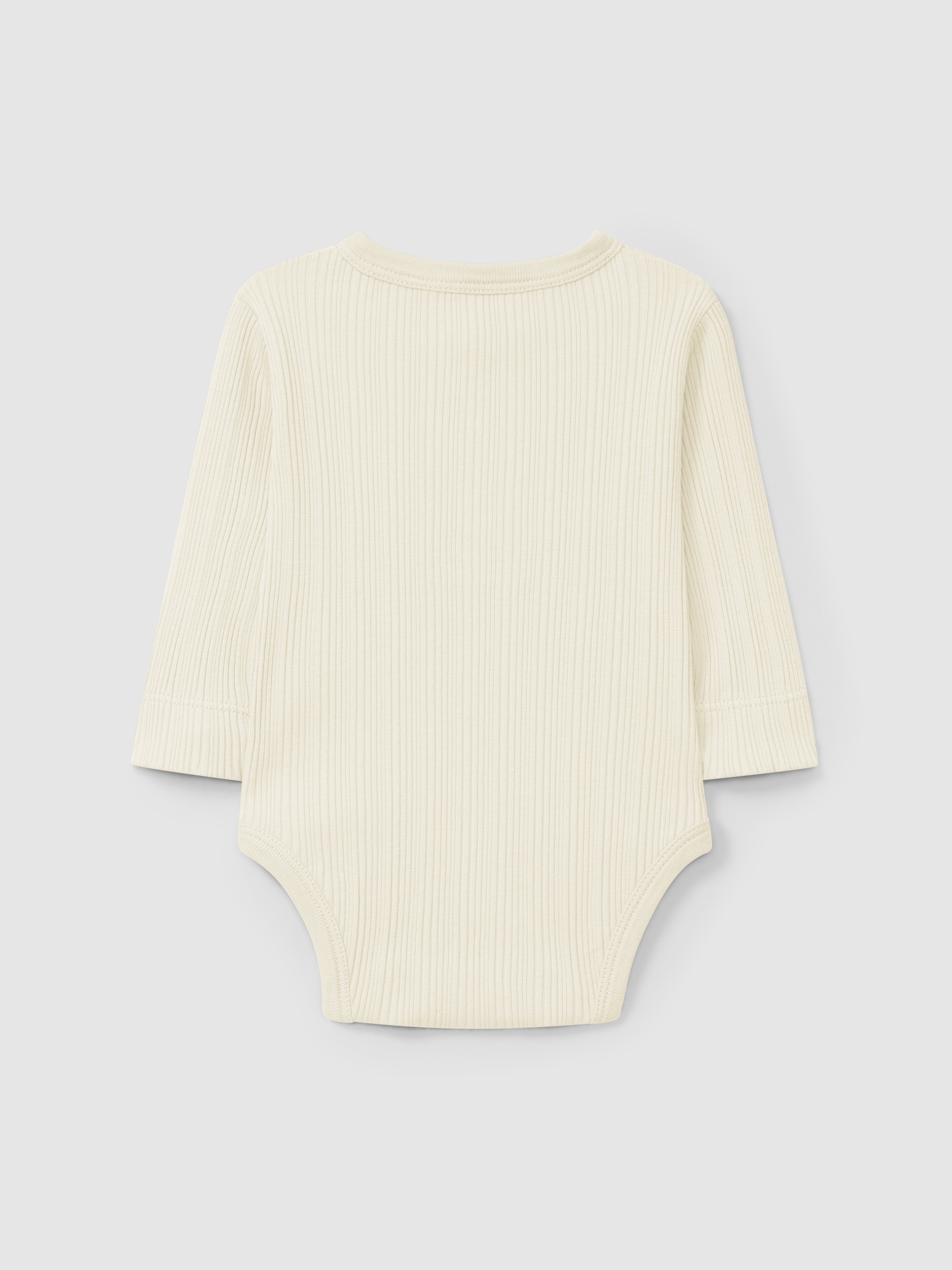 Long-sleeve bodysuit in ribbed jersey