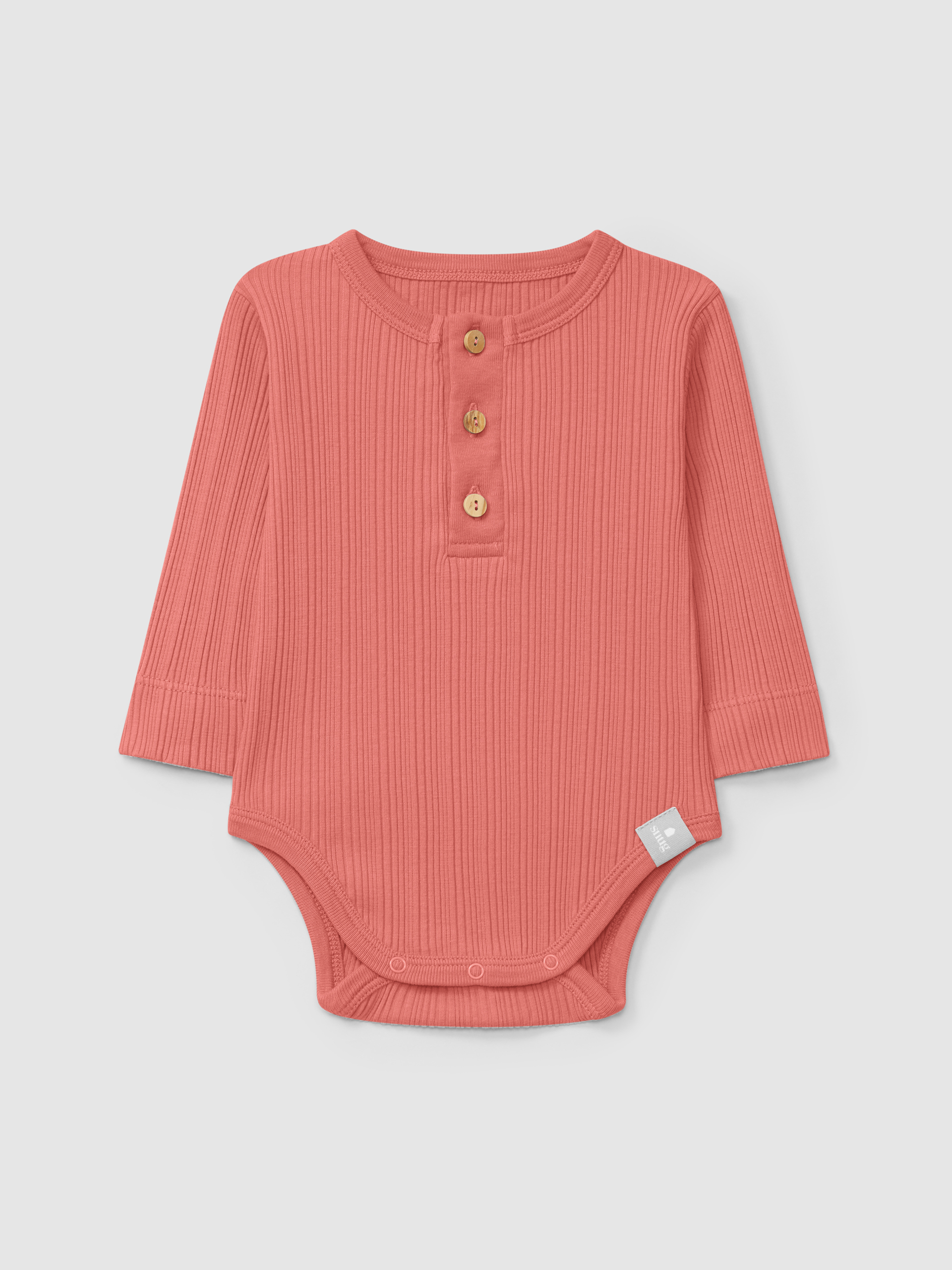 Long-sleeve bodysuit in ribbed jersey