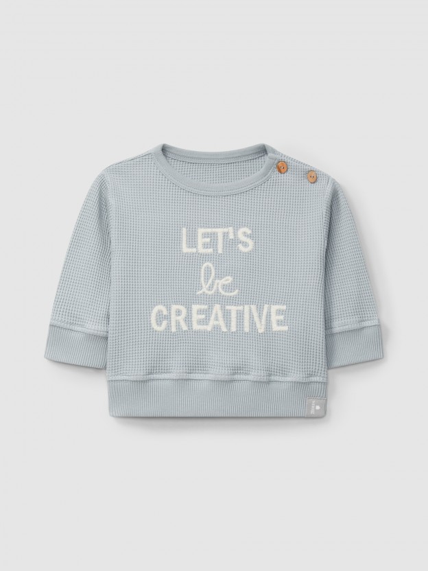 "Let s be creative" sweater "Let s be creative" sweater