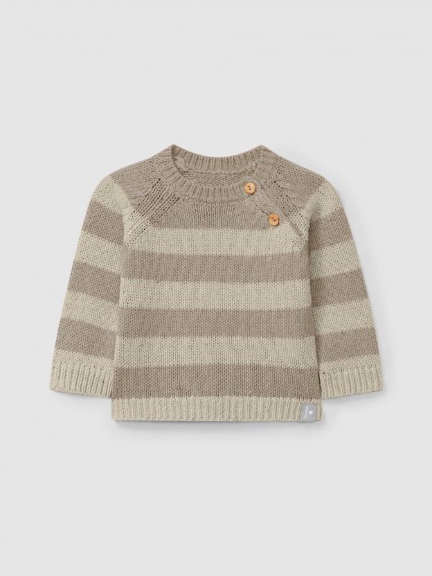 Striped knitted jumper Striped knitted jumper