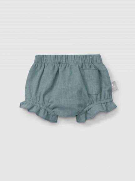 Tapa fraldas pull-up lisos em linho com algodo