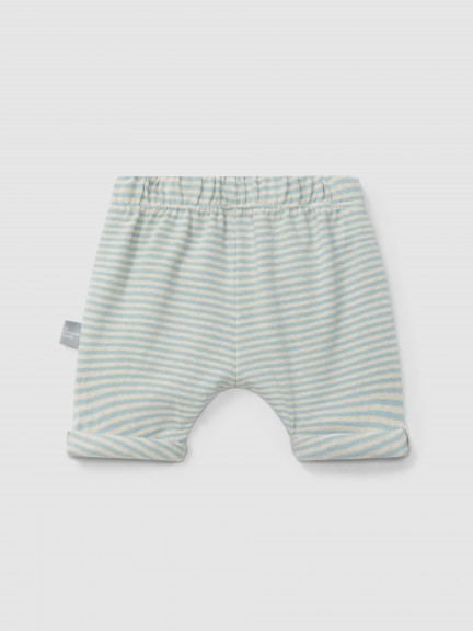 Pantalón Corto de algodón a rayas Pantalón Corto de algodón a rayas