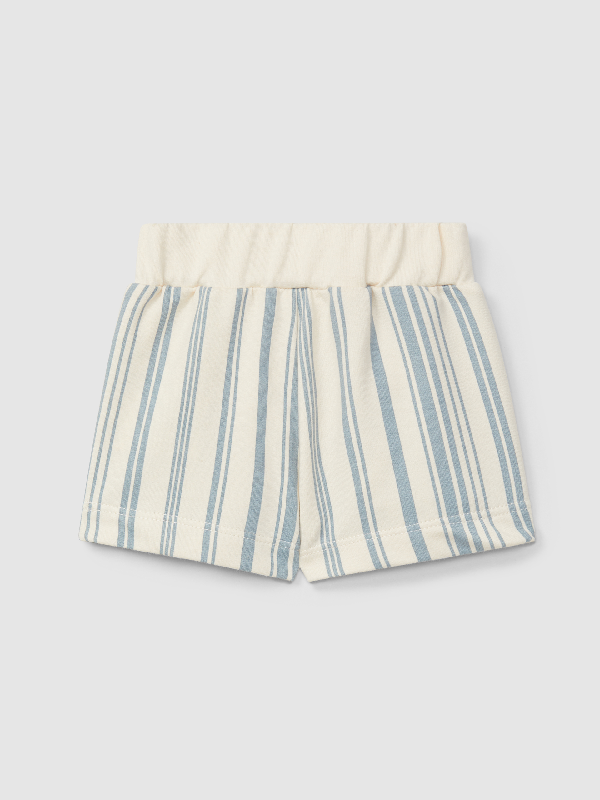 Calções pull-up em felpa estampada