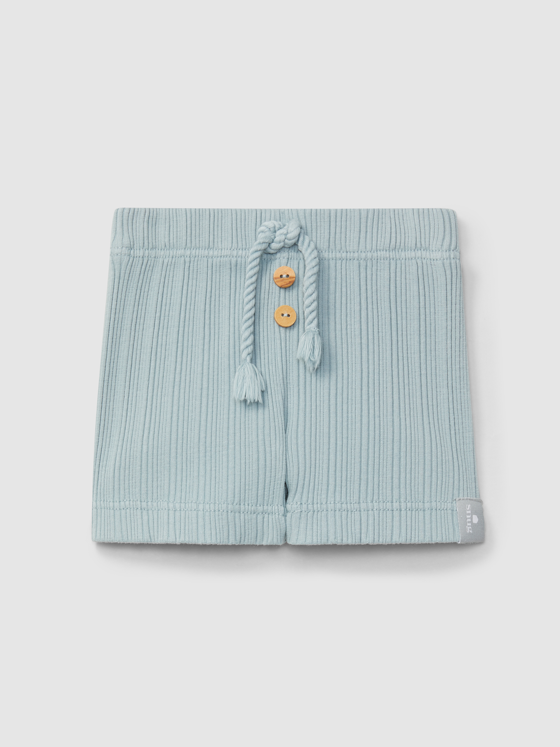 Ribbed jersey pull-up shorts