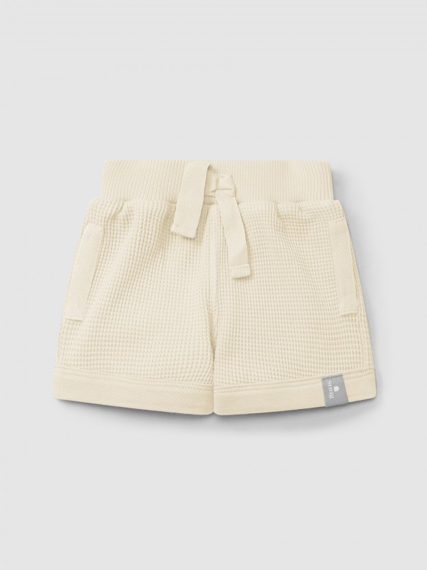 Cales pull-up em malha waffle