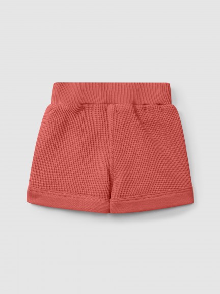 Waffle weave pull-up shorts Waffle weave pull-up shorts