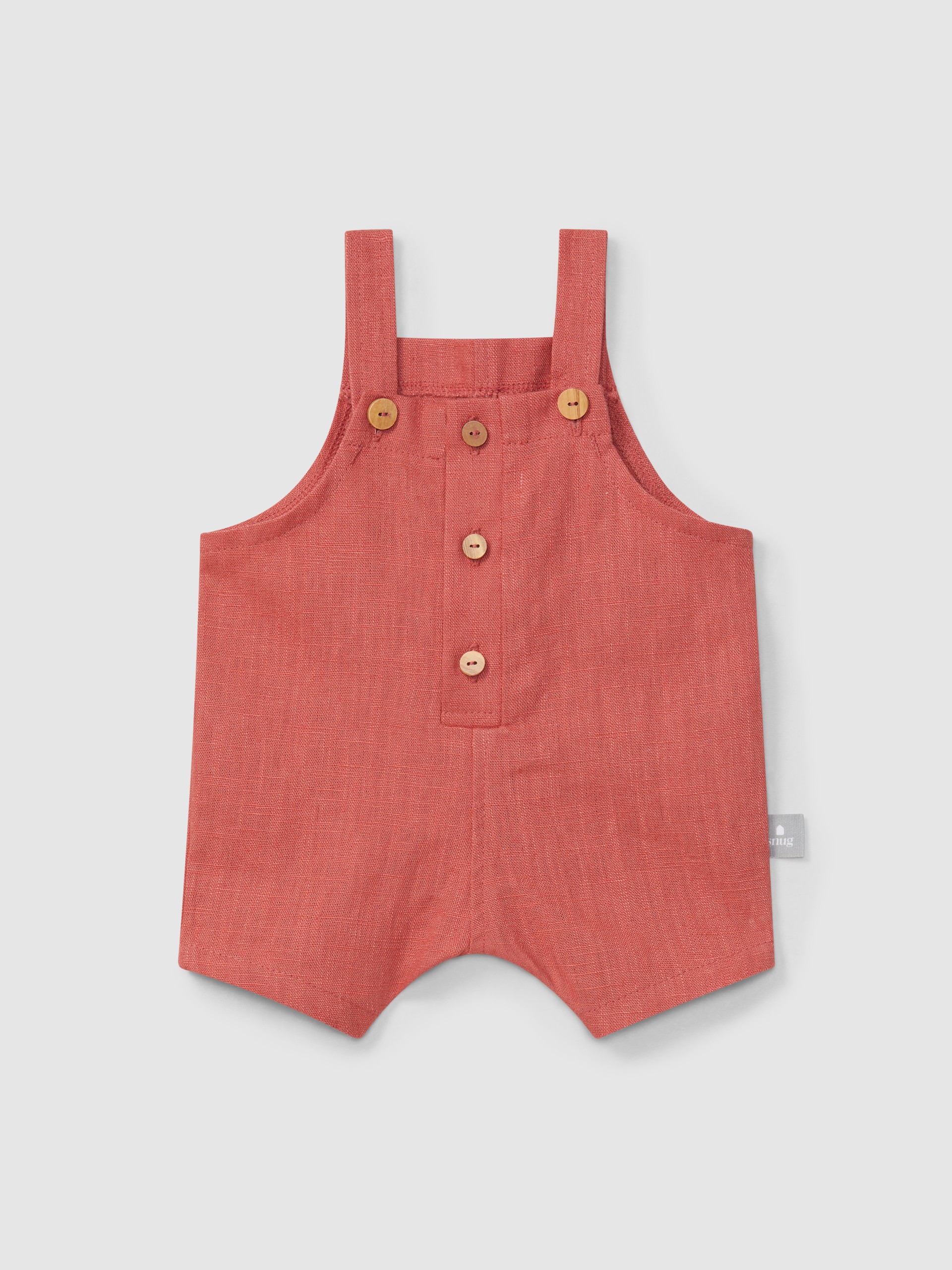 Calções de peito lisos em linho com algodão