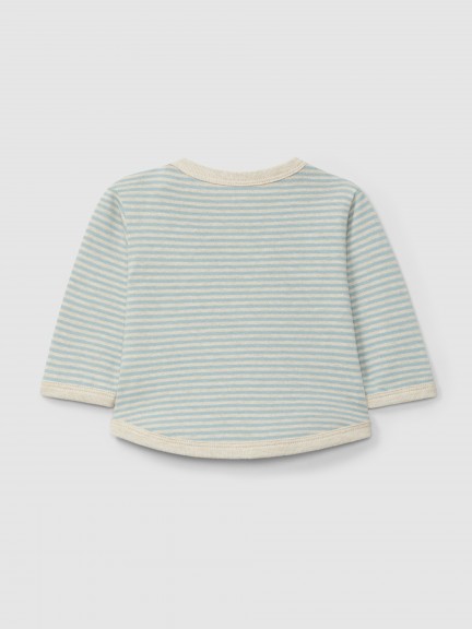 Longsleeve de riscas em algodão Longsleeve de riscas em algodão