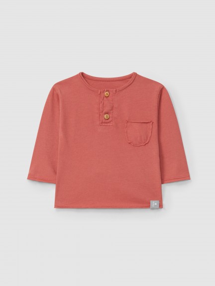 Longsleeve com bolso lisa
