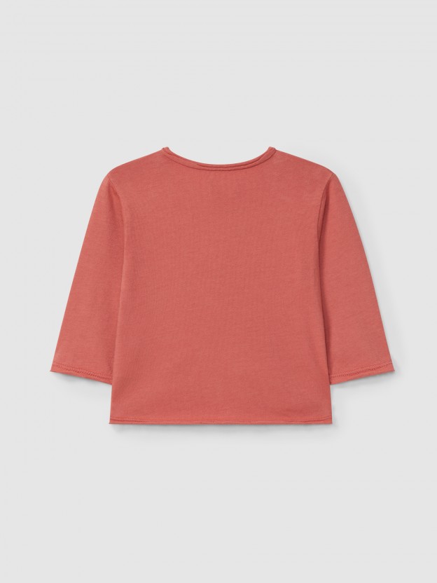 Longsleeve com bolso lisa Longsleeve com bolso lisa