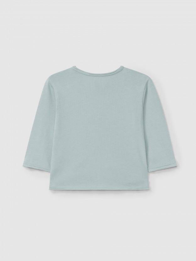 Longsleeve com bolso lisa Longsleeve com bolso lisa