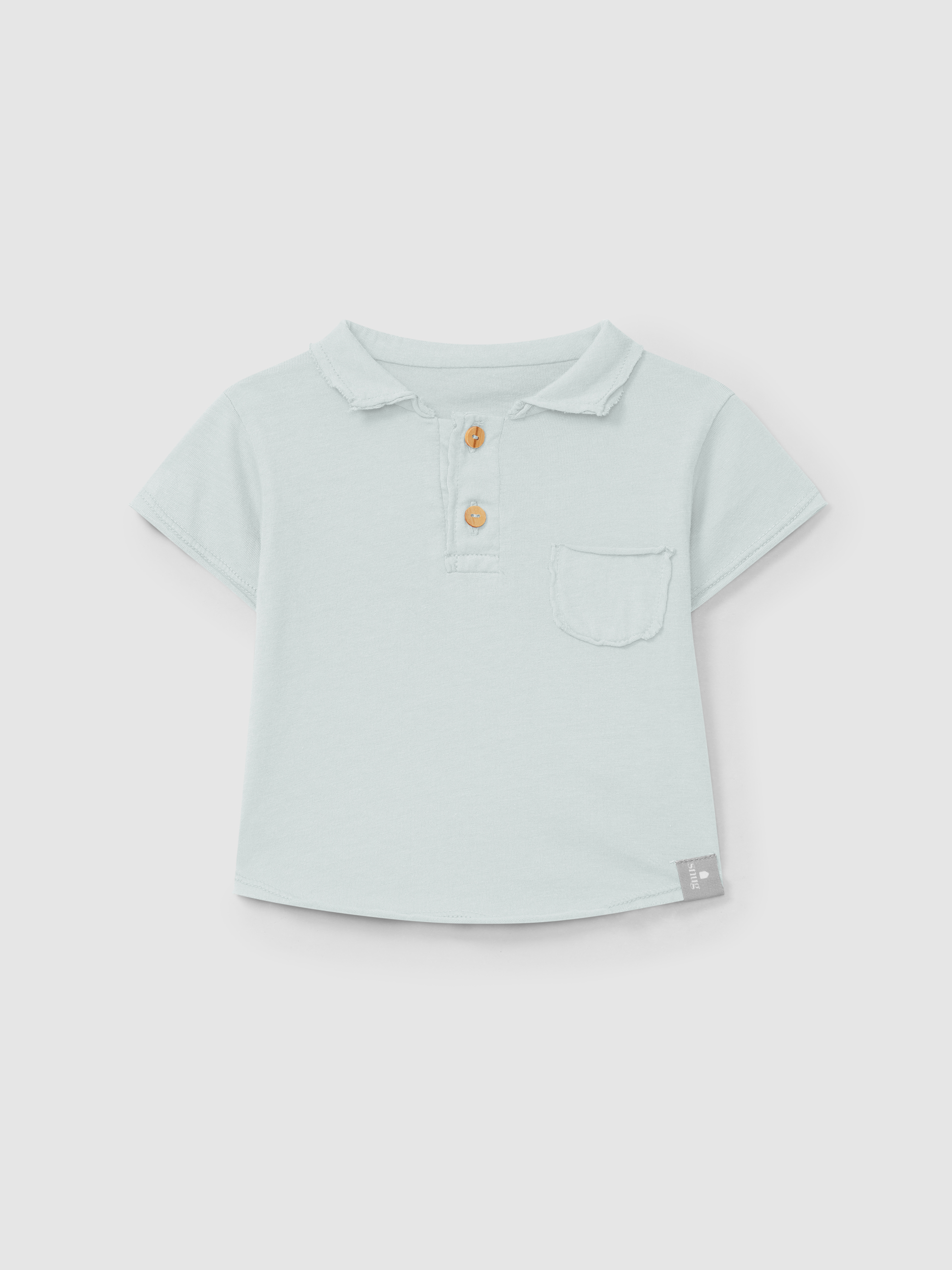 Polo liso con bolsillo