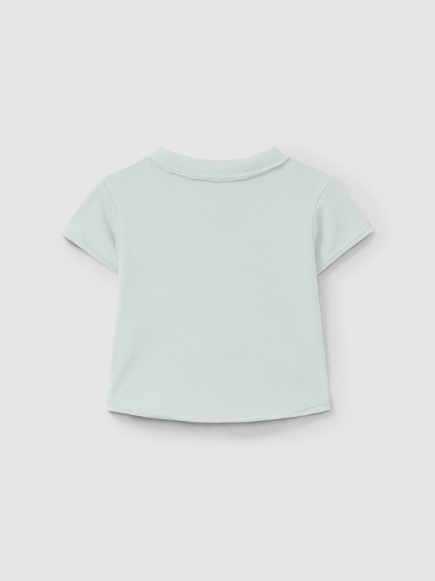 Plain polo shirt with pocket Plain polo shirt with pocket