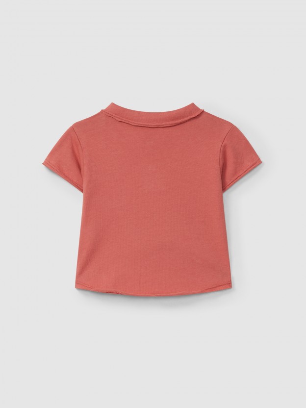 Polo com bolso liso