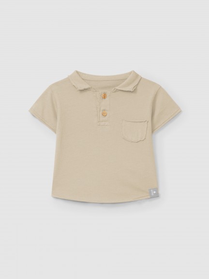 Polo com bolso liso
