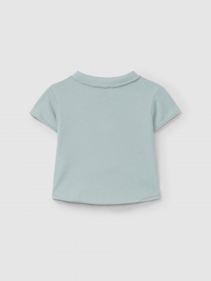 Polo liso con bolsillo Polo liso con bolsillo