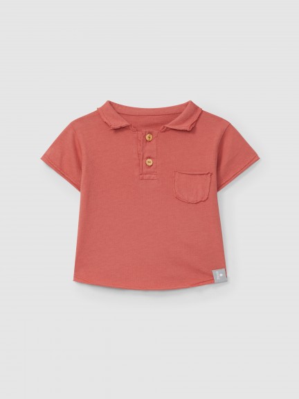 Polo com bolso liso
