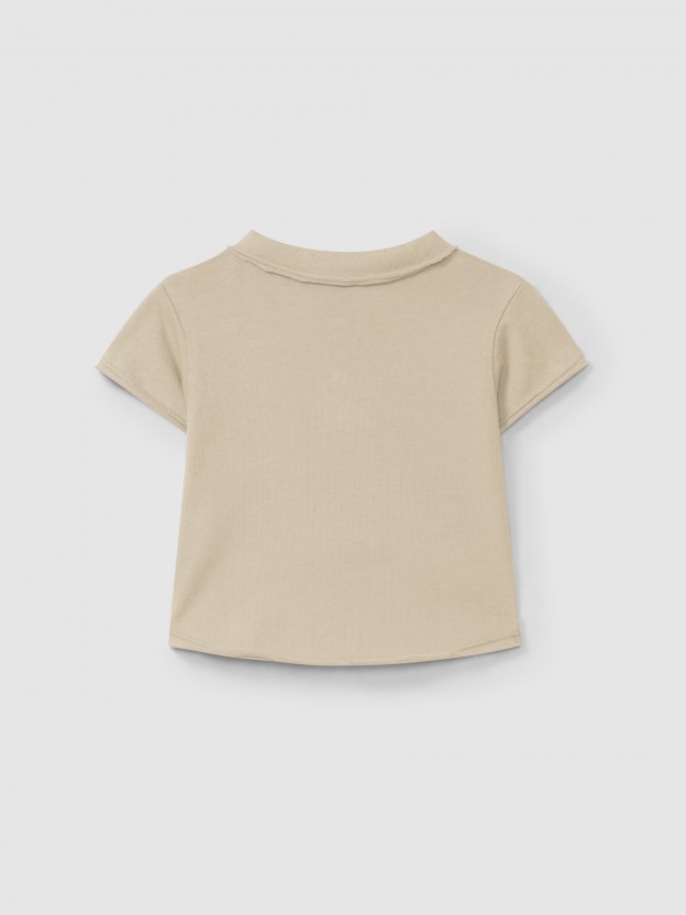 Polo com bolso liso Polo com bolso liso