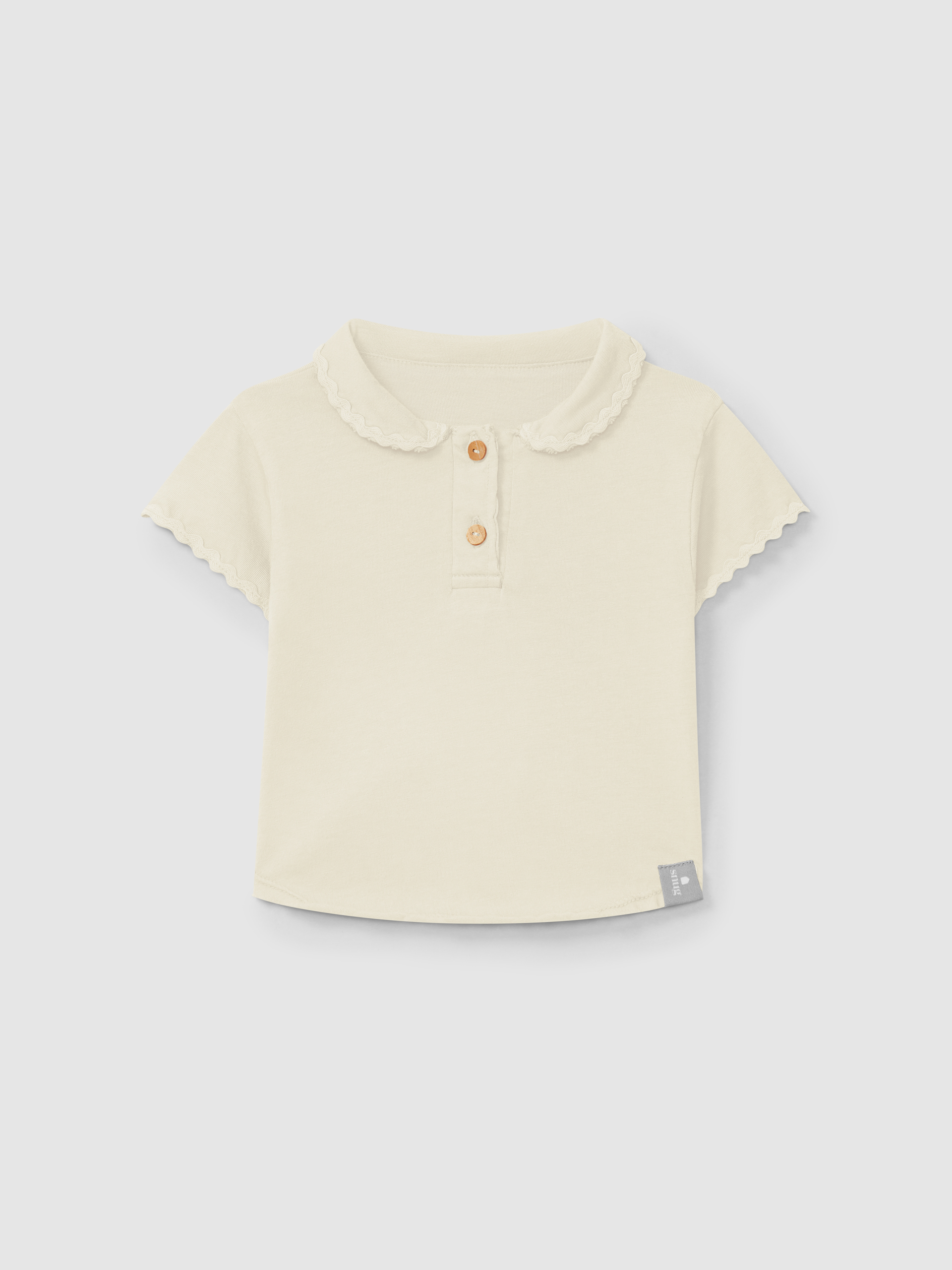 Polo liso com detalhe de espiguilha