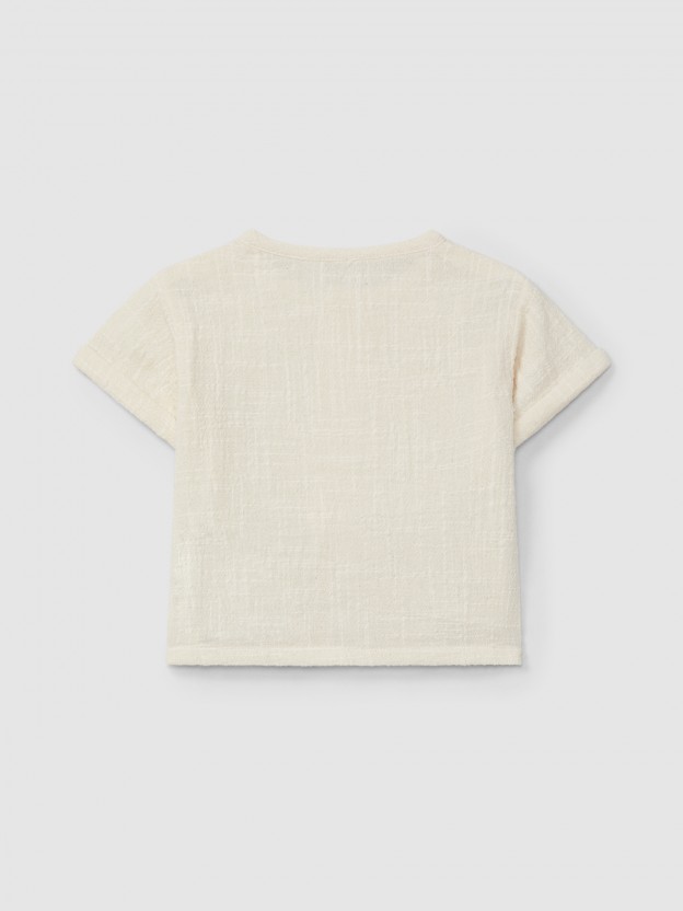 Camisa efeito natural