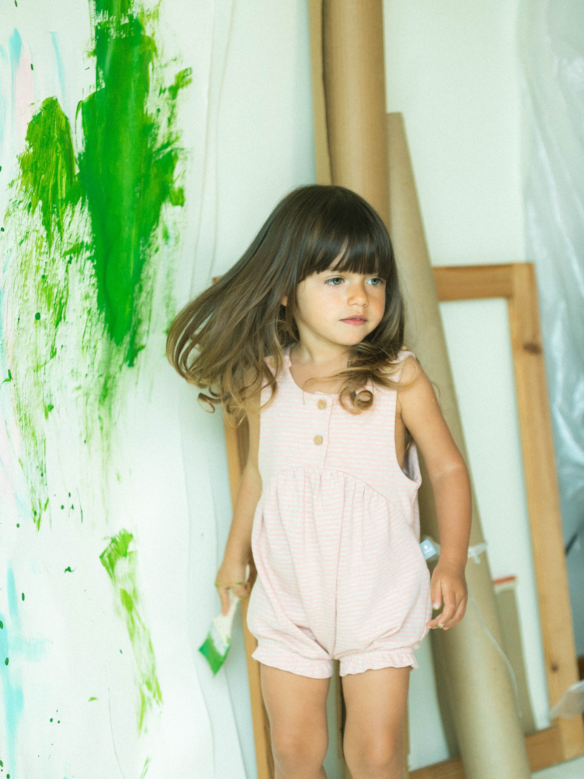 Cotton striped shortie