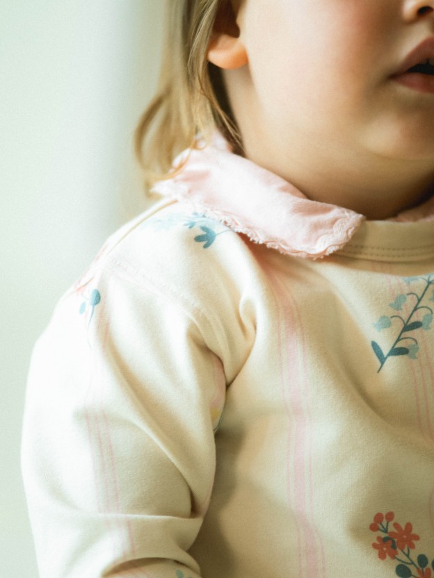 Camisola em felpa estampada
