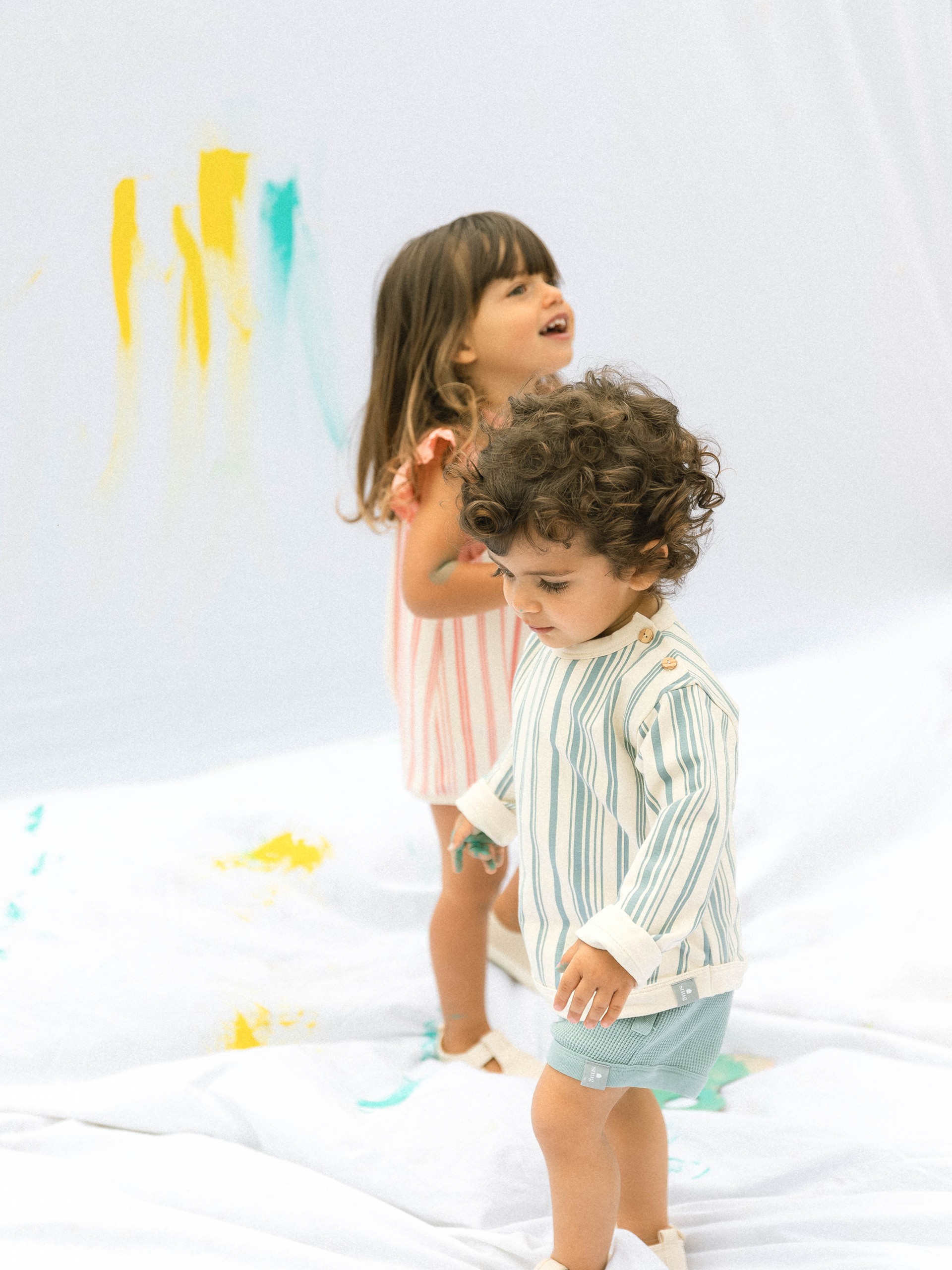 Printed plush sweater