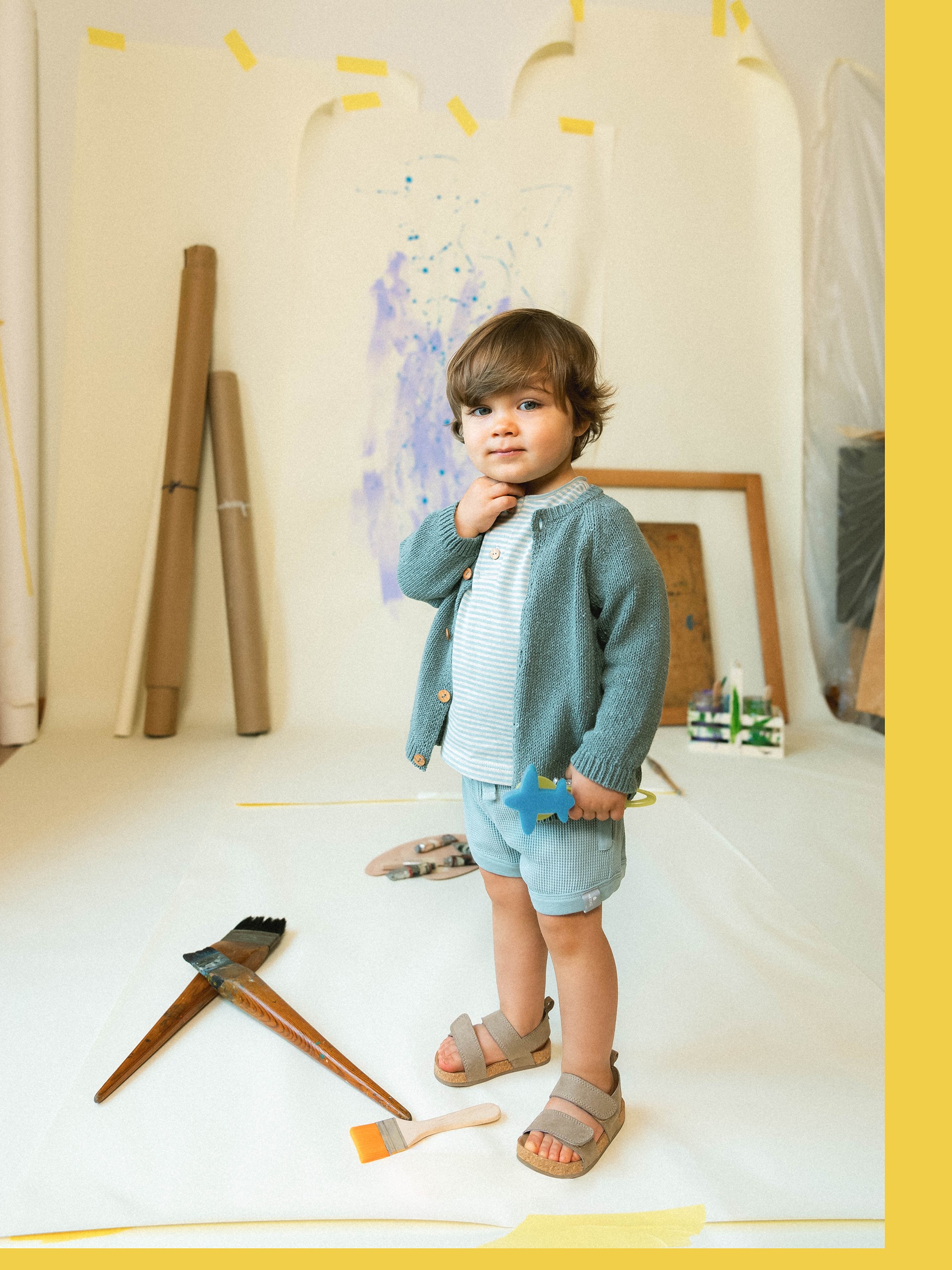 Waffle weave pull-up shorts