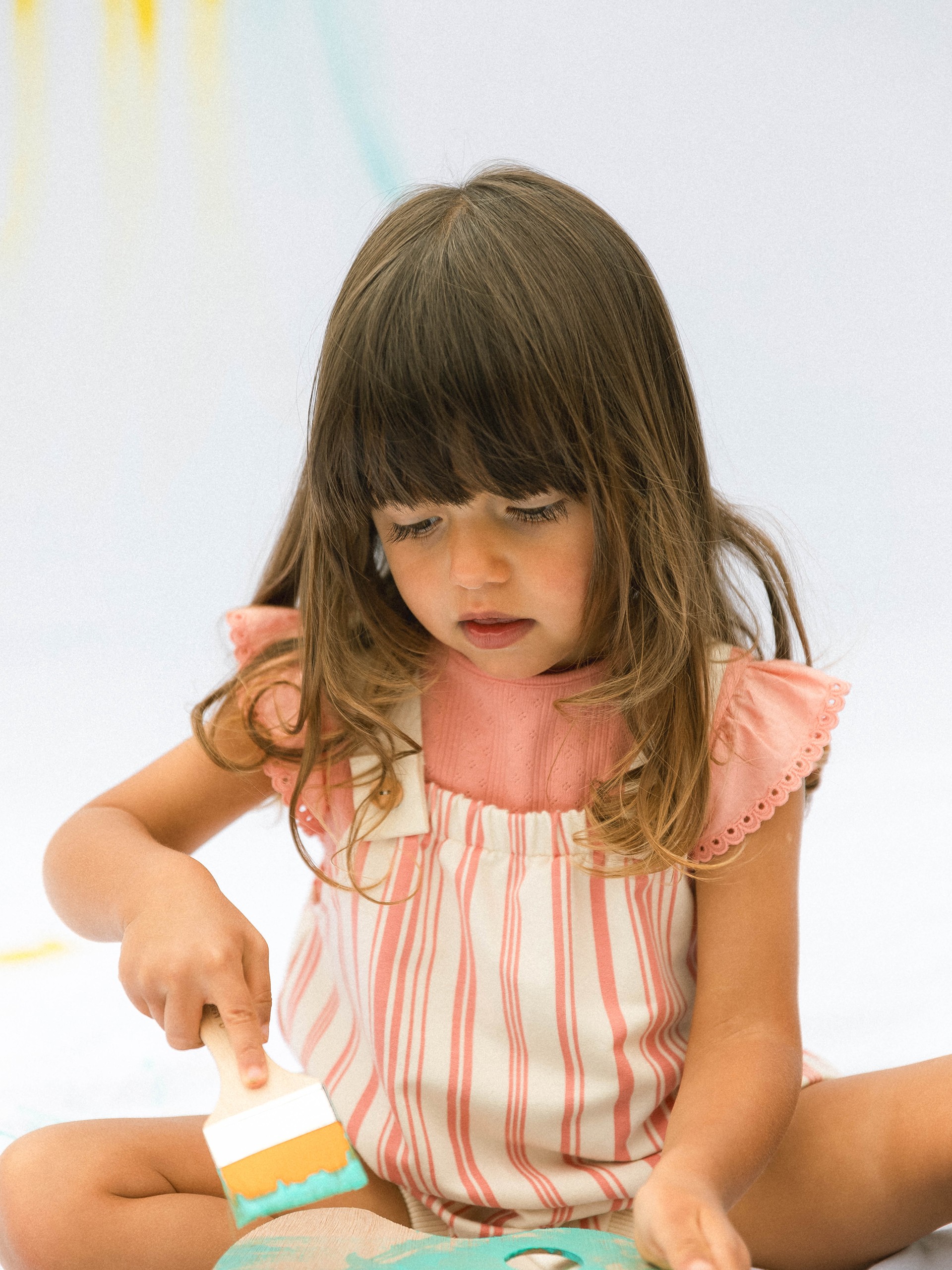 Top ajour com mangas de folho bordado inglês