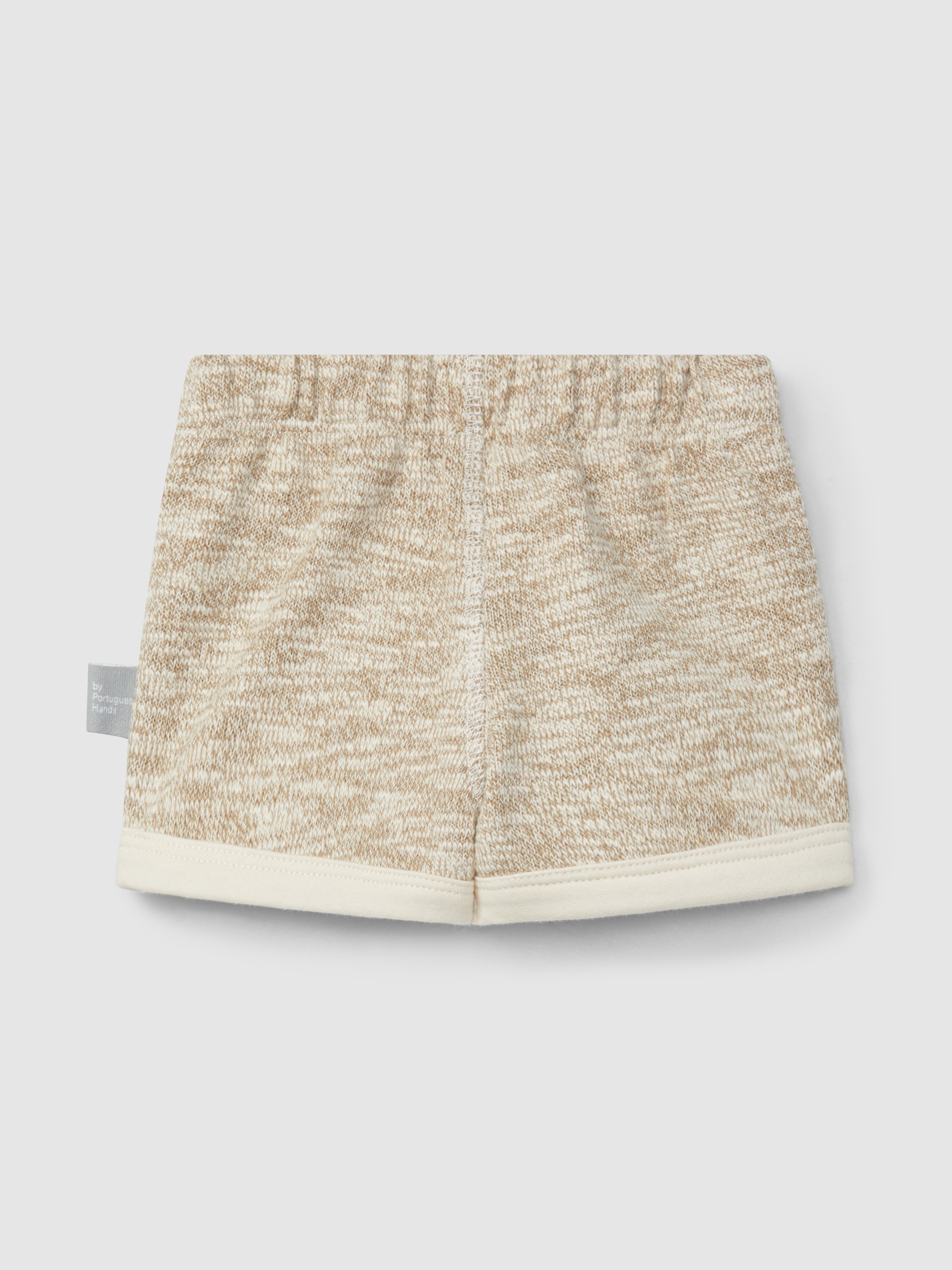 Calções pull-up em malha efeito tricot