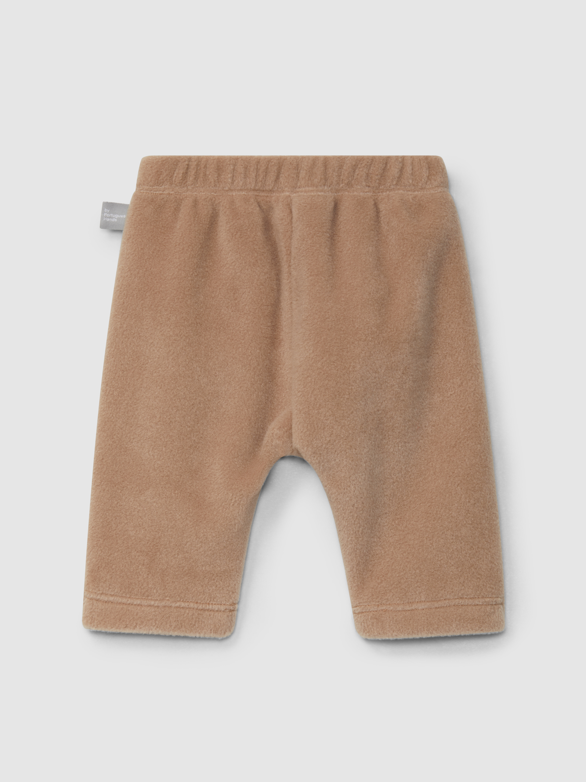 Fleece pull-up pants with pocket