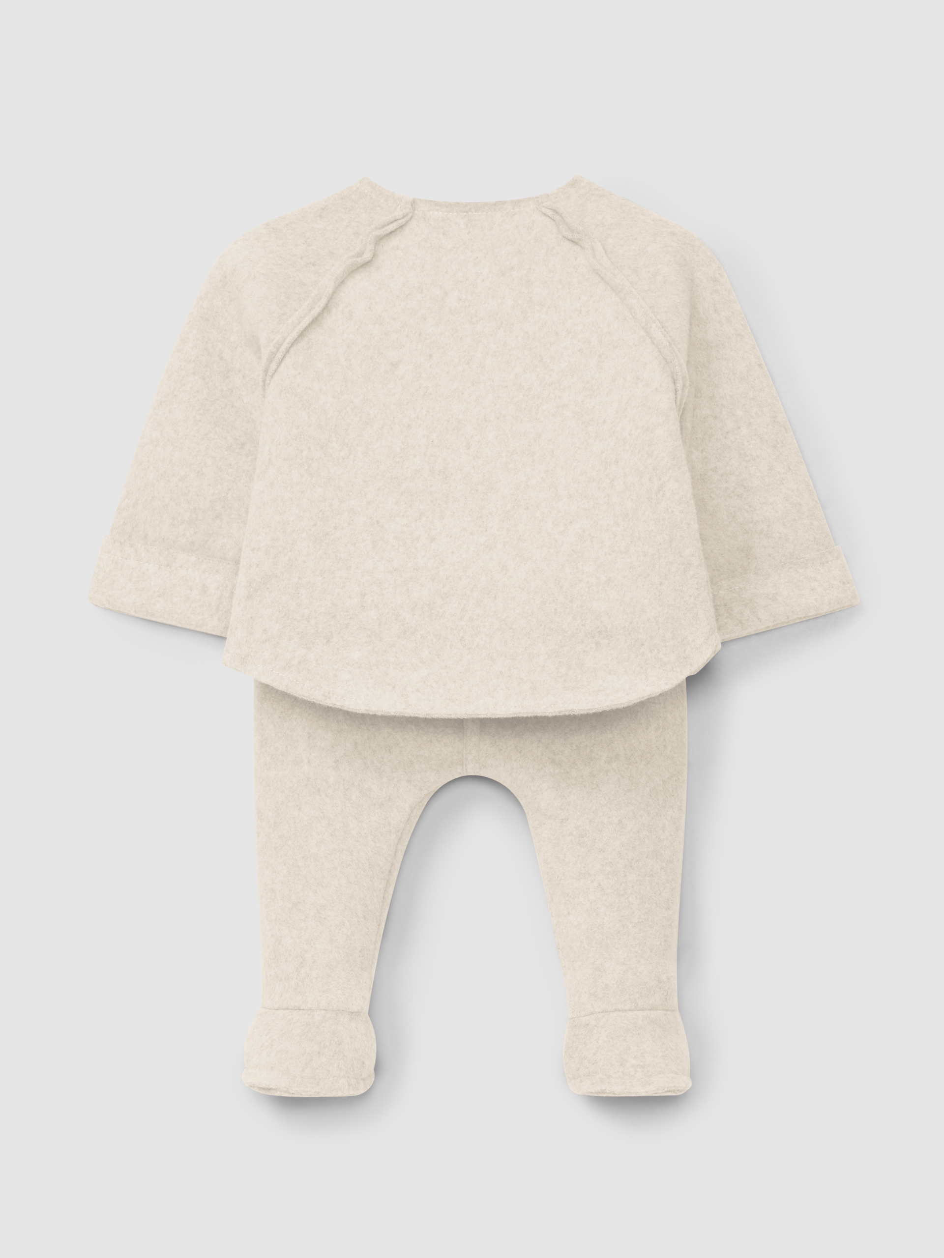 Two-piece set in organic cotton fleece