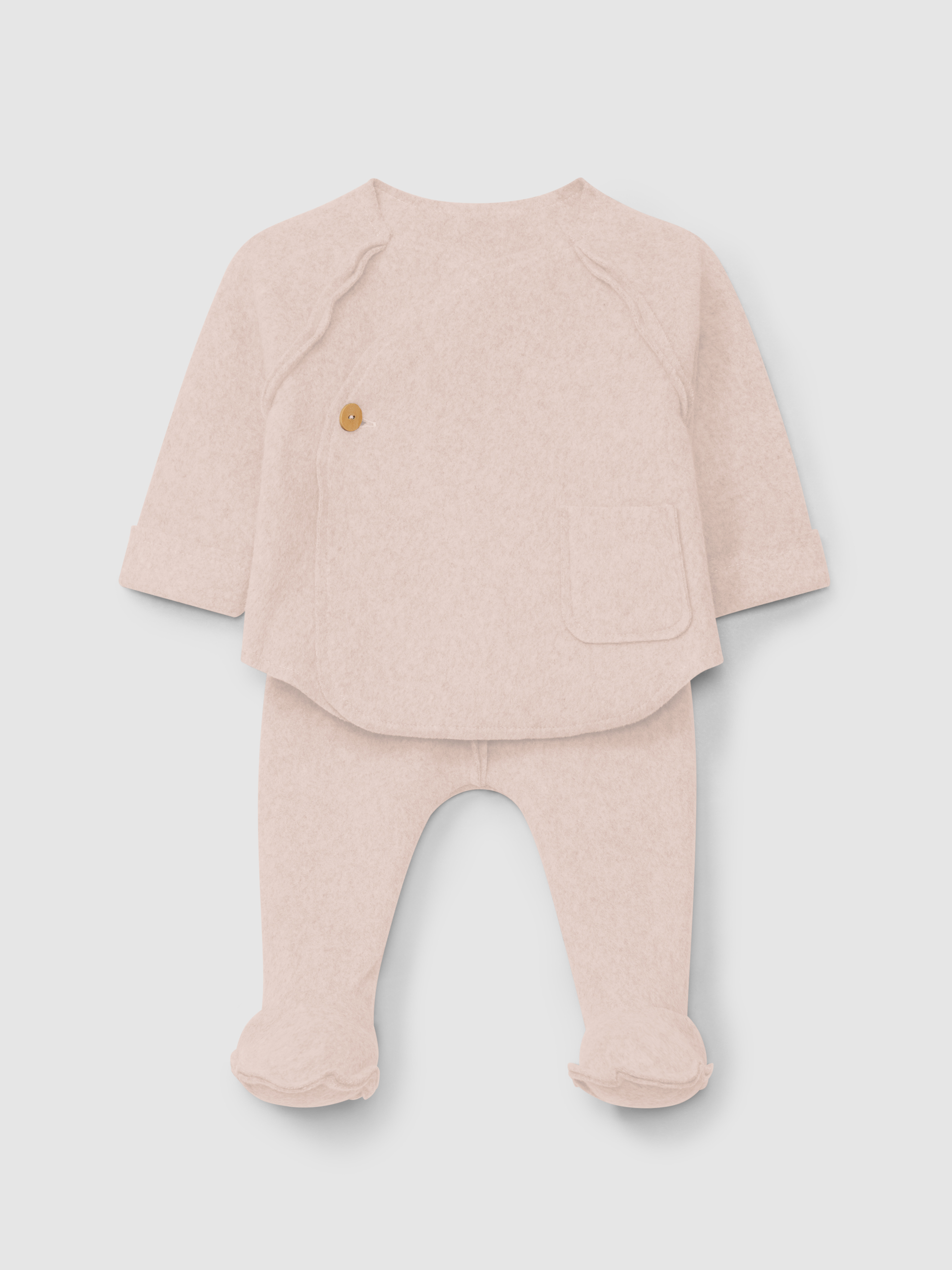 Two-piece set in organic cotton fleece