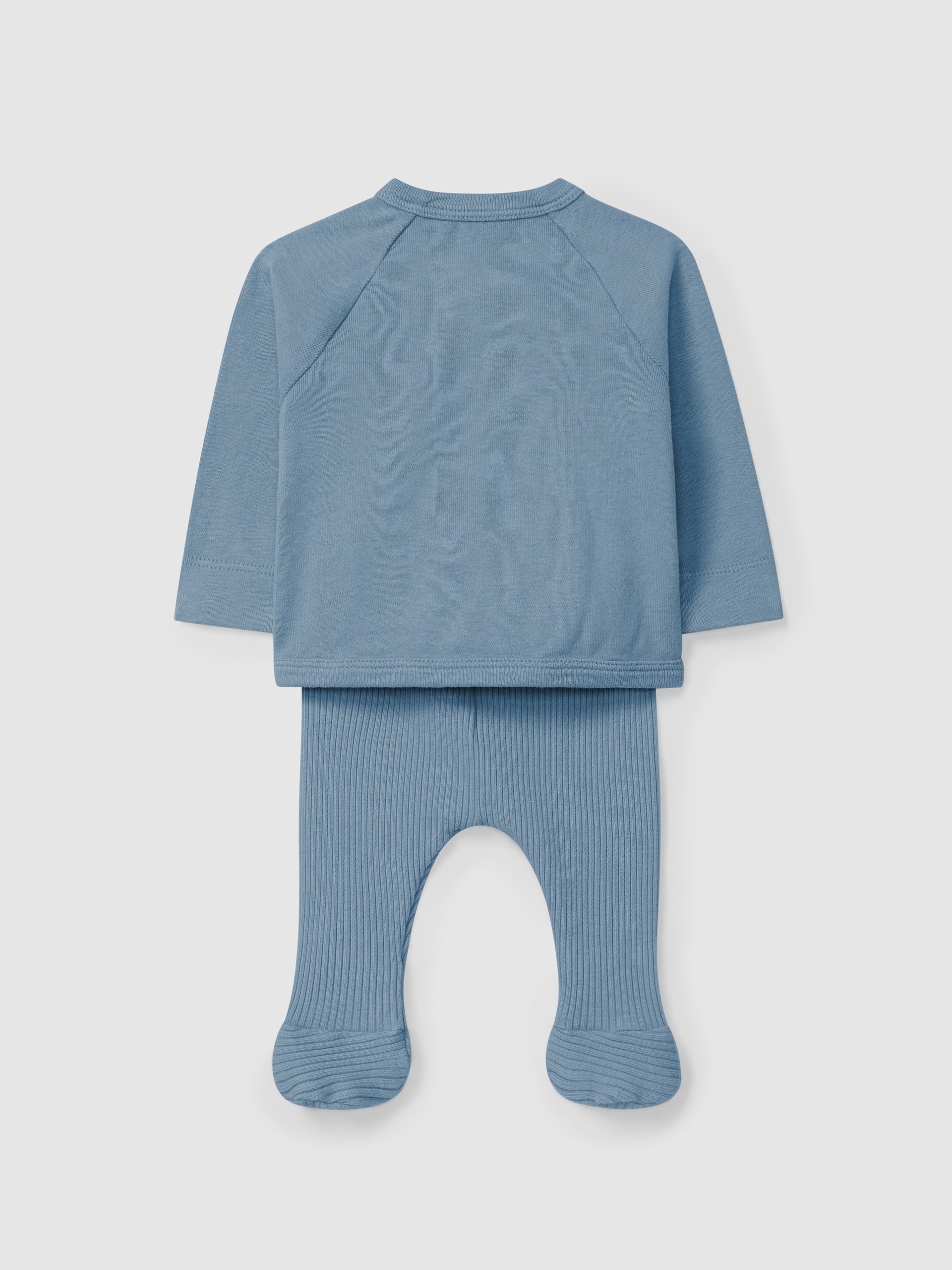 Two-piece ribbed jersey set