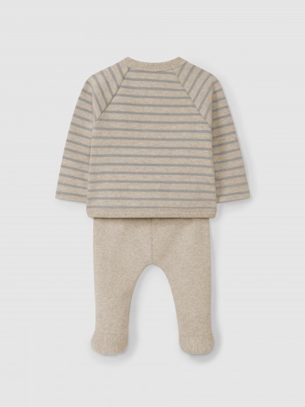 Two-piece set jersey stripes Two-piece set jersey stripes