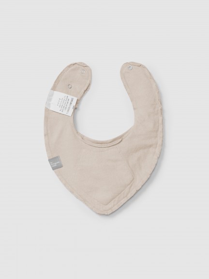 Plain bib in organic cotton Plain bib in organic cotton