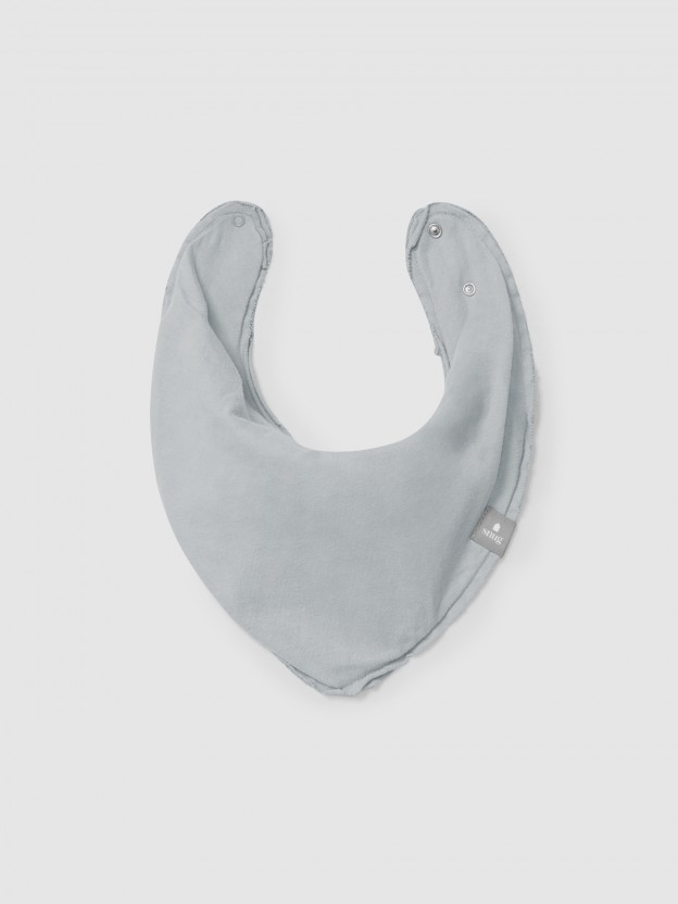 Plain bib in organic cotton Plain bib in organic cotton